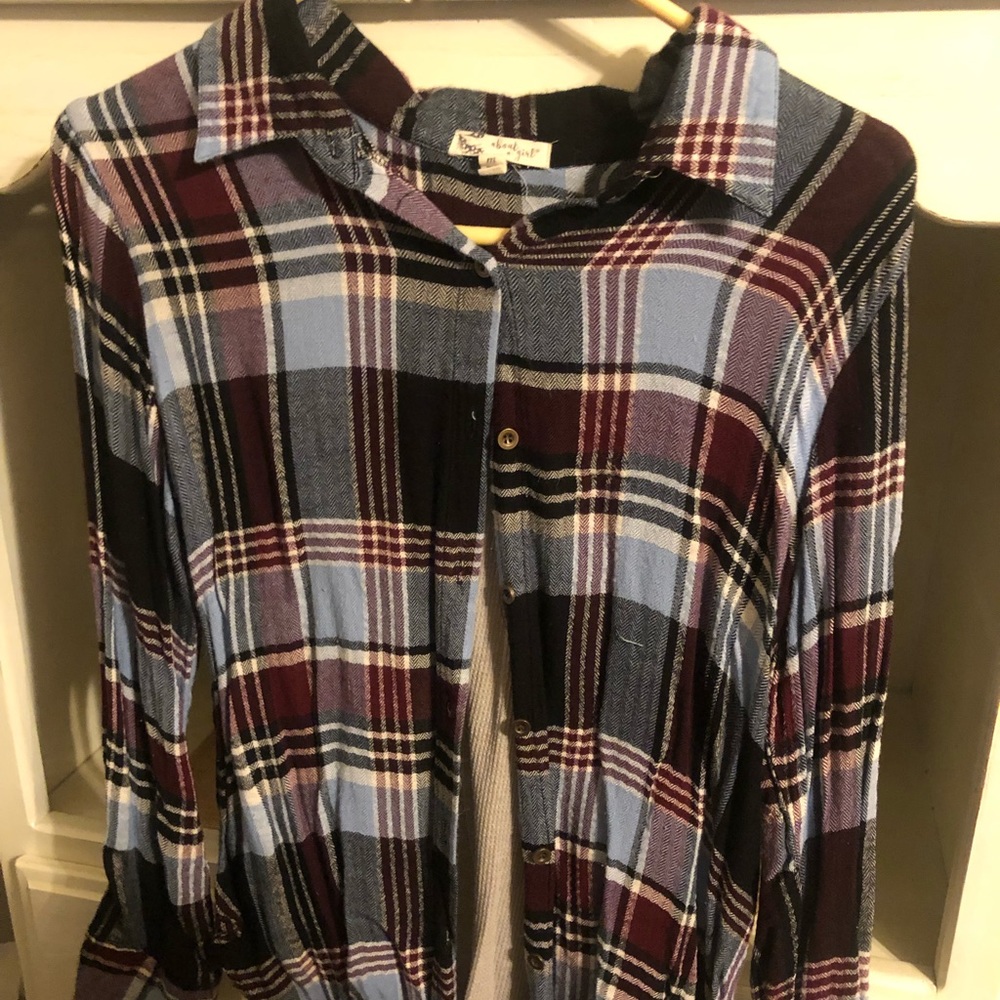Plaid button down